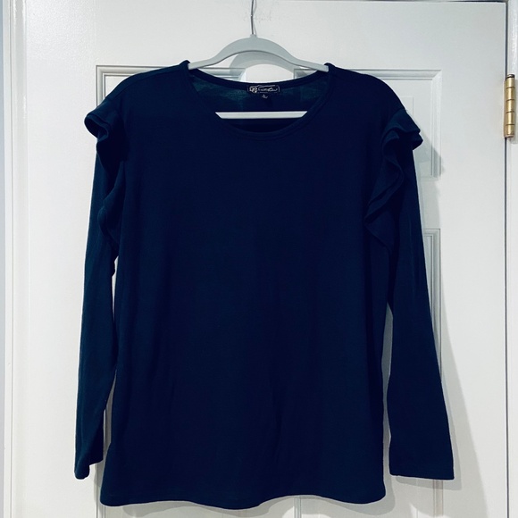 DG2 by Diane Gilman Tops - DG2 Women’s Size Large Navy Blue Long Sleeve T-Shirt